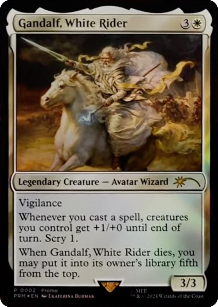 Gandalf, White Rider · 2 · PLG25 · Foil