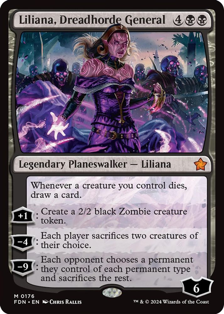 Liliana, Dreadhorde General · 176 · Foundations · Non-foil