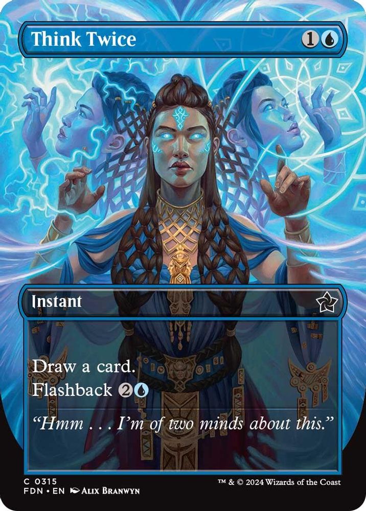 Think Twice (Borderless) · 315 · Foundations · Foil