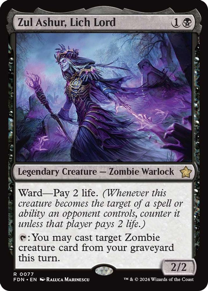 Zul Ashur, Lich Lord · 77 · Foundations · Non-foil