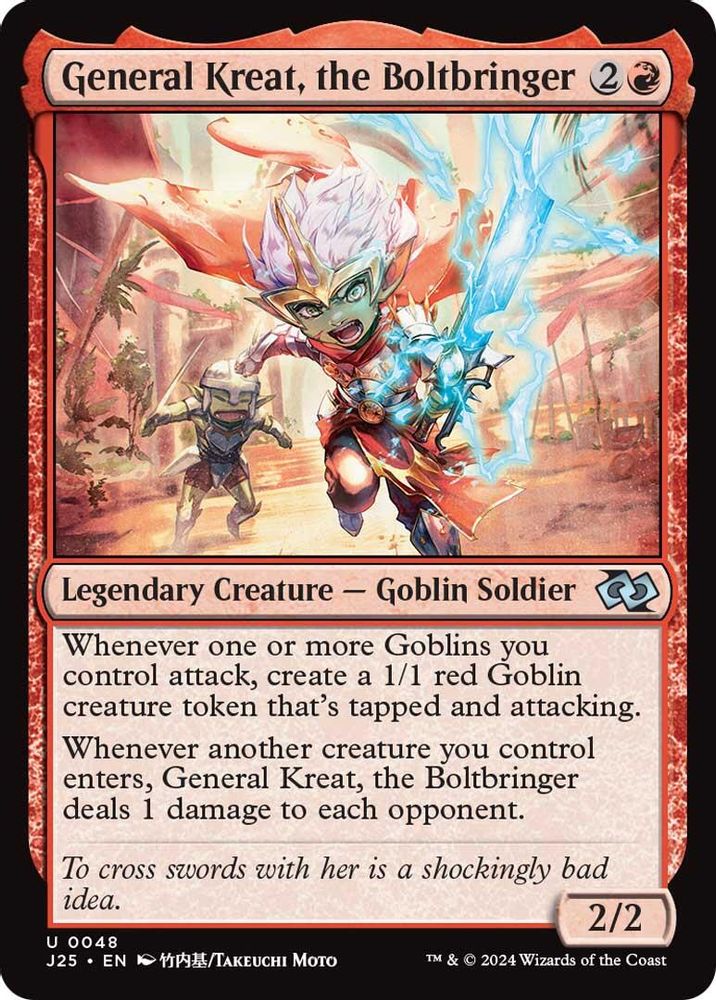 General Kreat, the Boltbringer (Anime) · 48 · Foundations Jumpstart · Non-foil
