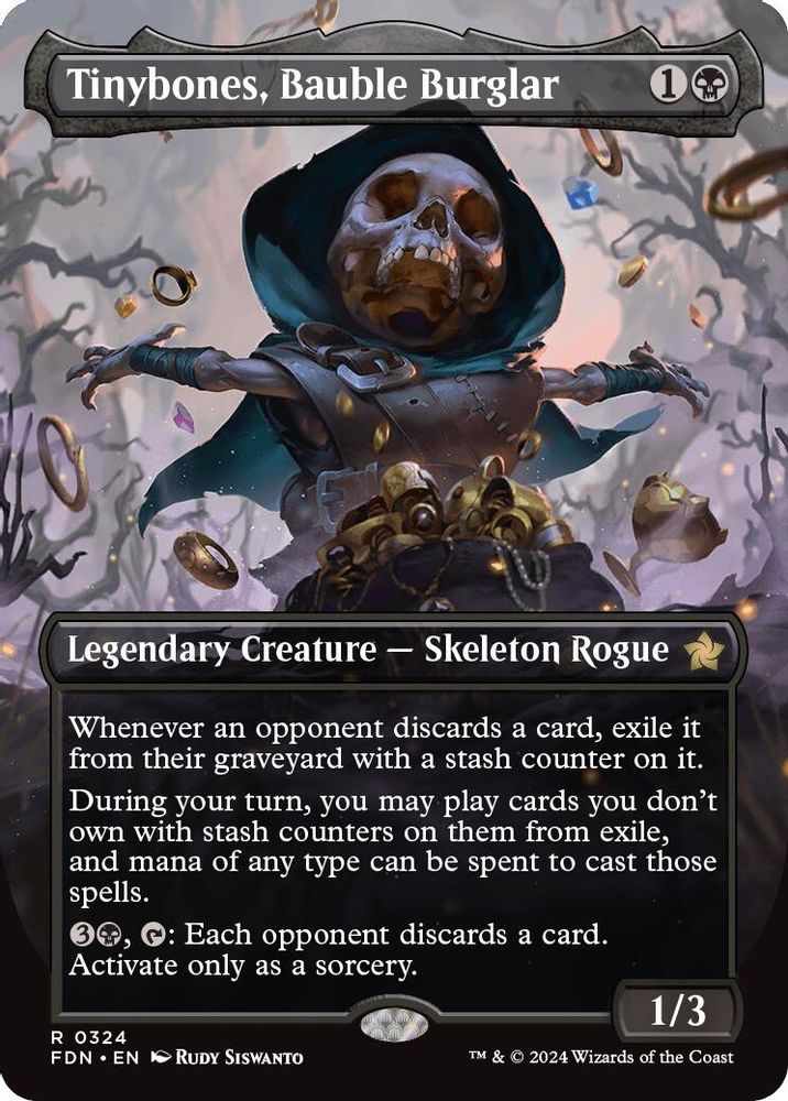 Tinybones, Bauble Burglar (Borderless) · 324 · Foundations · Non-foil