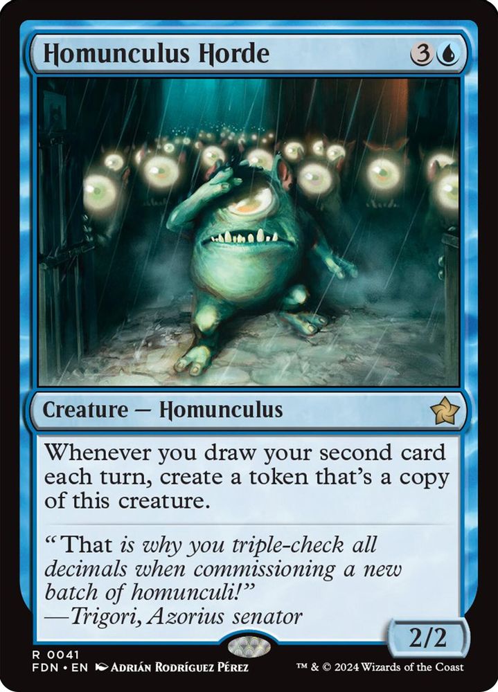 Homunculus Horde · 41 · Foundations · Non-foil