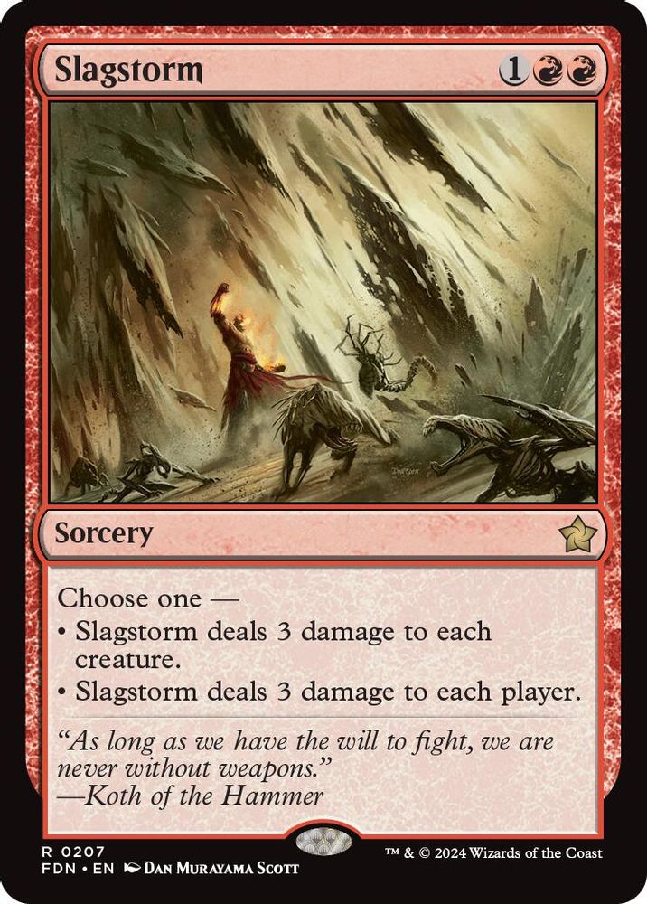 Slagstorm · 207 · Foundations · Non-foil