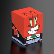 Squaroes 100+ Boulder: SpongeBob Squarepants - Pirate Mr. Krabs - Red rectangular deck box featuring Pirate Mr. Krabs from SpongeBob SquarePants with cartoon eyes and grin.