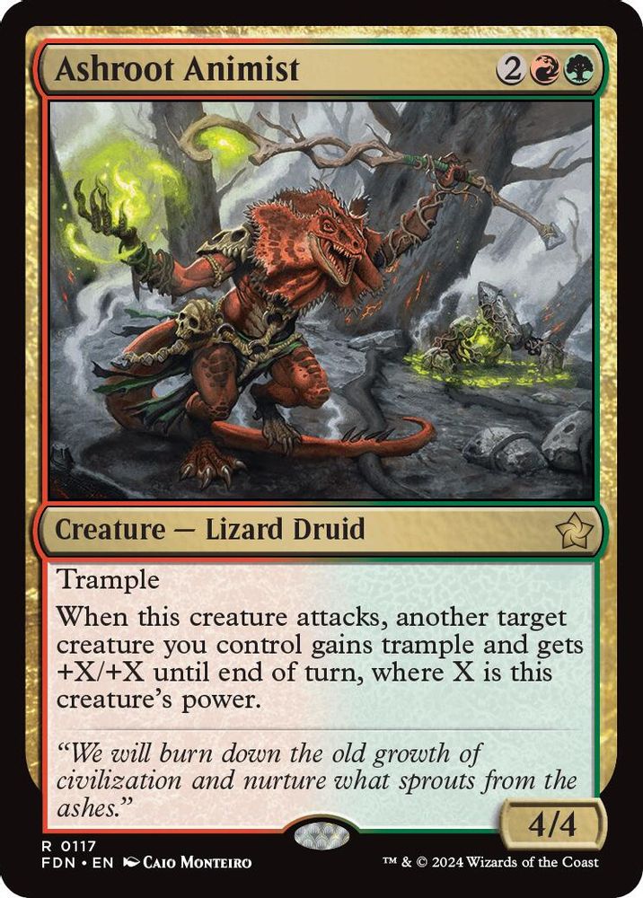 Ashroot Animist · 117 · Foundations · Non-foil