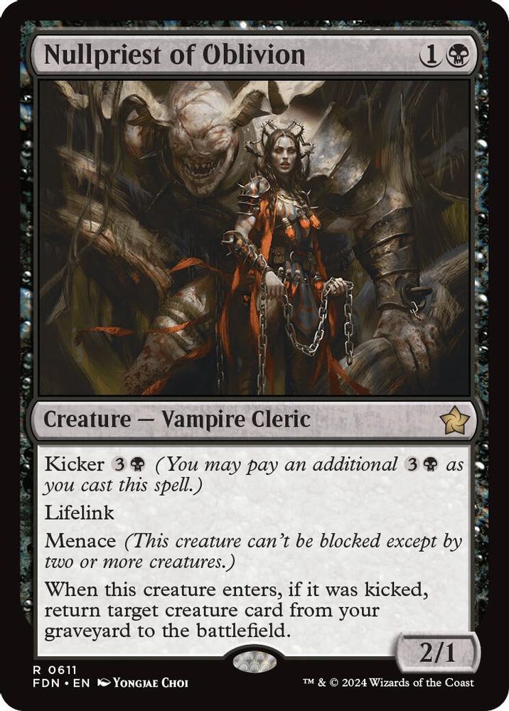 Nullpriest of Oblivion · 611 · Foundations · Non-foil