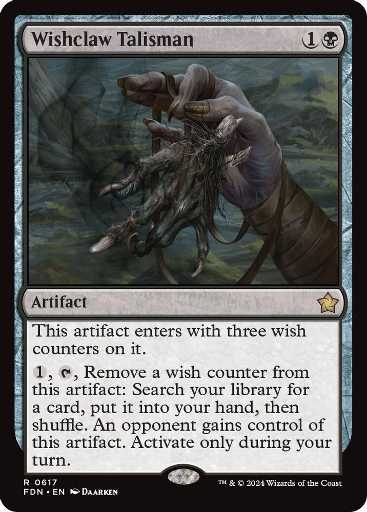 Wishclaw Talisman · 617 · Foundations · Non-foil