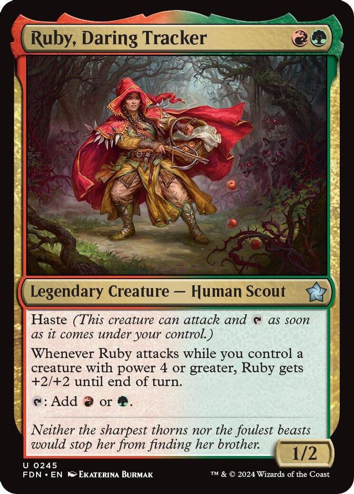 Ruby, Daring Tracker · 245 · Foundations · Foil