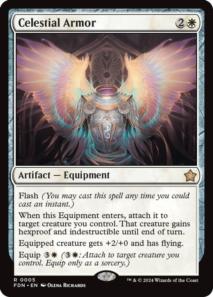 Celestial Armor · 5 · Foundations · Non-foil