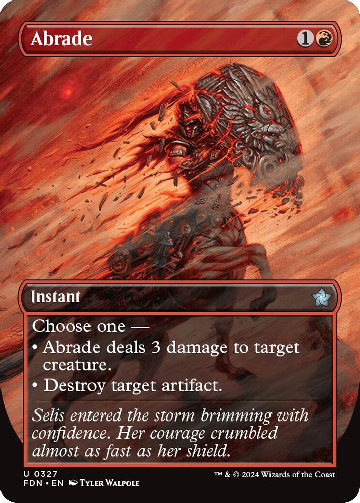 Abrade (Borderless) · 327 · Foundations · Foil