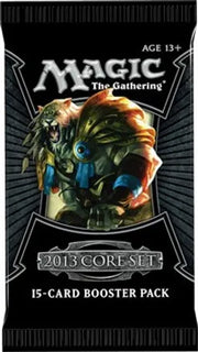 Magic: The Gathering - Magic 2013 Core Set (M13) Booster Pack - The Gathering logo, and "2013 Core Set" text.