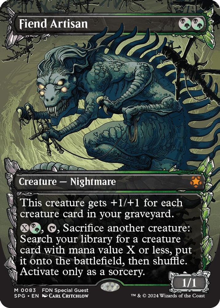 Fiend Artisan (Showcase) · 83 · SPG · Foil