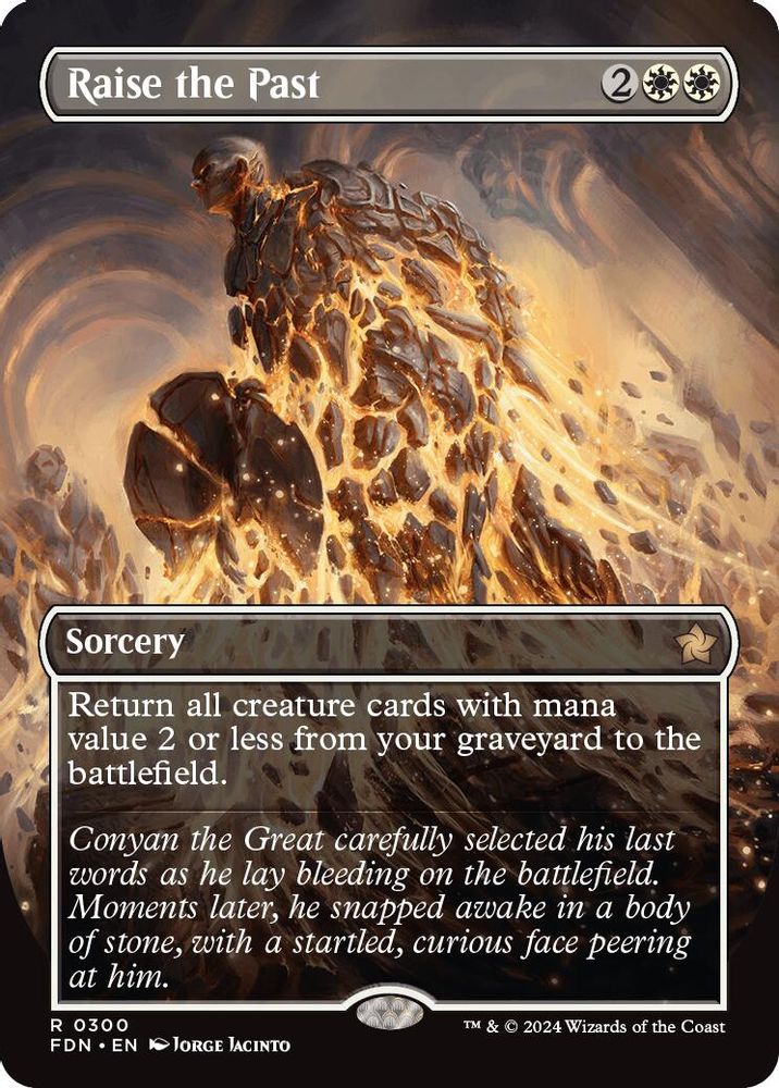 Raise the Past (Borderless) · 300 · Foundations · Non-foil