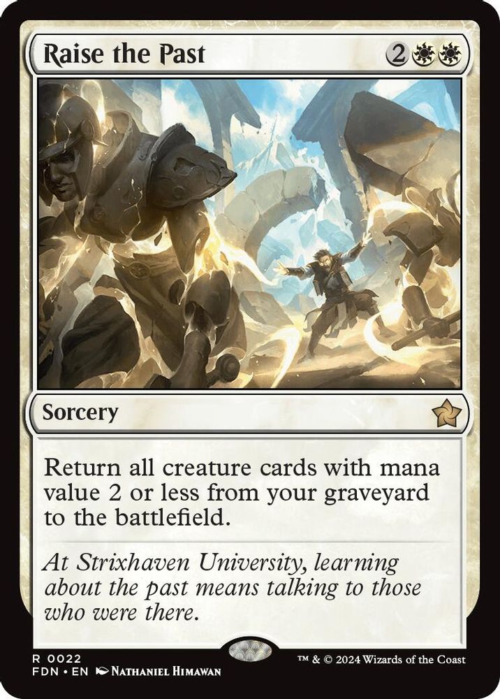 Raise the Past · 22 · Foundations · Non-foil