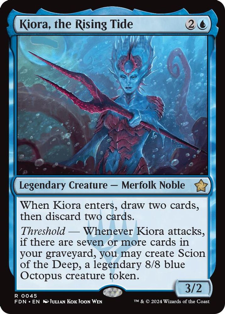 Kiora, the Rising Tide · 45 · Foundations · Non-foil
