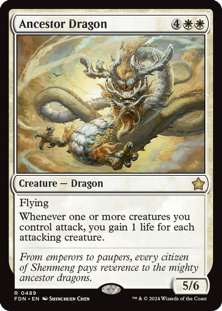 Ancestor Dragon · 489 · Foundations · Non-foil