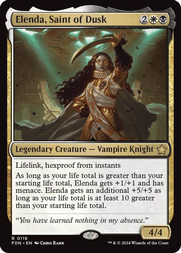 Elenda, Saint of Dusk · 119 · Foundations · Non-foil