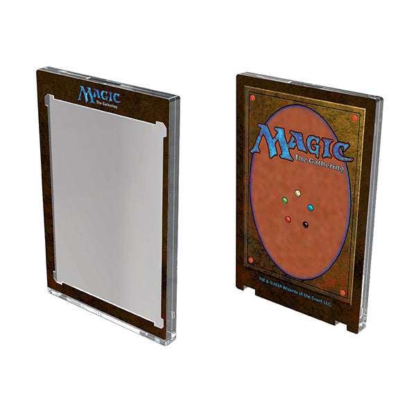 UltraPro One-Touch: Magnetic UV 35pt- Magic: The Gathering (Classic) - The Gathering back design with brown and orange shield and blue text.