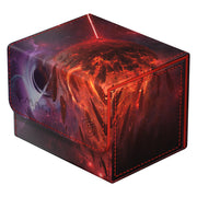 Ultimate Guard Sidewinder 100+ Xenoskin: Magic the Gathering: Edge of Eternities - Kavaron, Memorial World - Red and purple Ultimate Guard Sidewinder 100+ Xenoskin deck box with fiery lava and cosmic vortex artwork from Magic the.