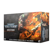 Warhammer 40,000 - Kill Team - Hivestorm - Warhammer 40,000 Kill Team Hivestorm box featuring fiery battle artwork with futuristic soldiers and alien creatures.