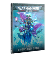 Warhammer 40,000 - Thousand Sons - Codex - Warhammer 40,000 Thousand Sons Codex book with vibrant blue and purple sorcerer artwork on the cover.