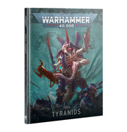 Warhammer 40,000 - Tyranids - Codex - Hardcover Warhammer 40,000 Codex book with detailed Tyranids alien creature on a teal background.