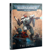 Warhammer 40,000 - T'au Empire - Codex - Hardcover Warhammer 40,000 T'au Empire Codex with sci-fi mech and warrior artwork on the cover.