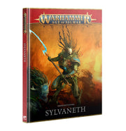 Warhammer Age of Sigmar - Sylvaneth - Order Battletome (PREORDER) - Warhammer Age of Sigmar Sylvaneth Order Battletome book with fantasy tree warrior cover art in fiery background.