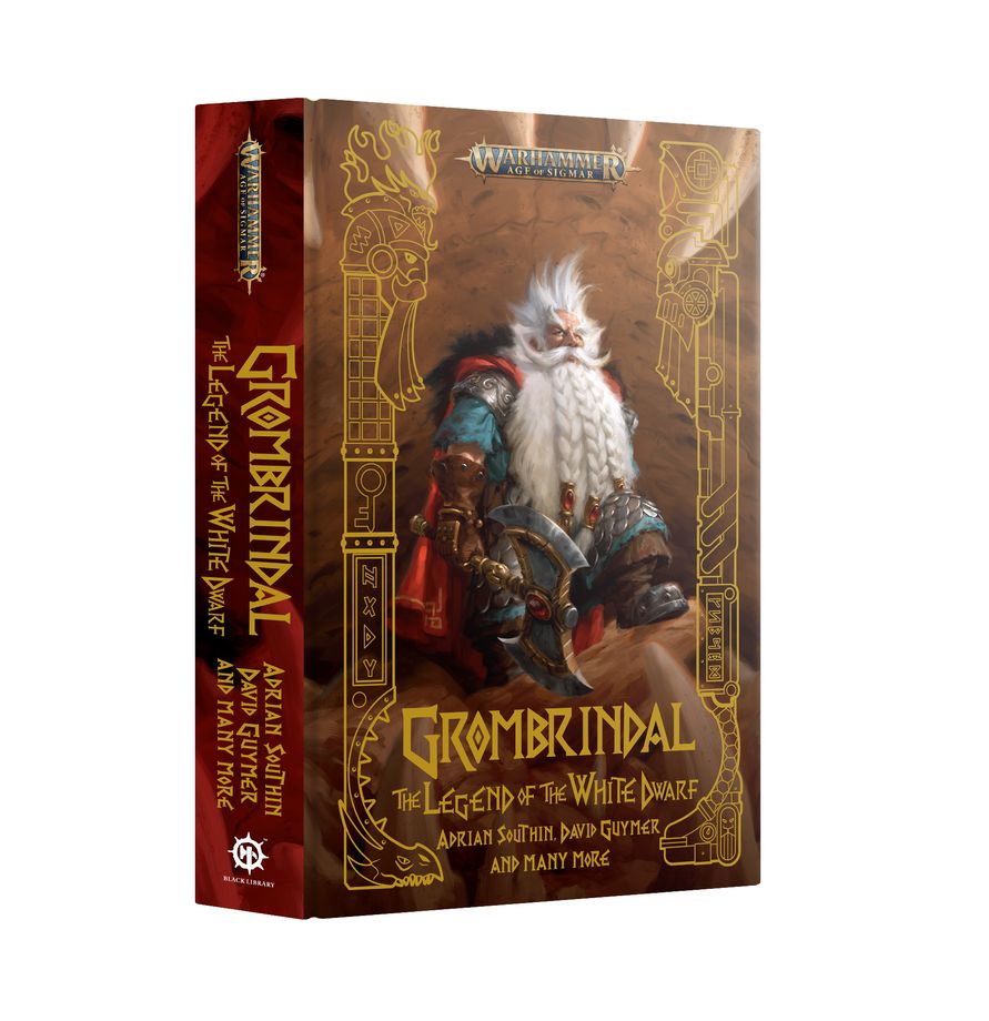Grombrindal: The Legend of the White Dwarf (PREORDER) - The Legend of the White Dwarf board game box featuring a detailed illustration of a white-bearded dwarf warrior in armor.