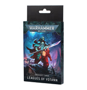 Warhammer 40,000 - Leagues of Votann - Datacards - Warhammer 40,000 Leagues of Votann datacards pack featuring sci-fi warriors on dark blue and purple background.
