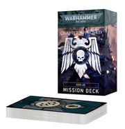 Warhammer 40,000 - Chapter Approved 2025-26: Mission Deck - Vertical box and horizontal deck of cards for Warhammer 40,000 Chapter Approved 2025-26 Mission Deck featuring dark, sci-fi.