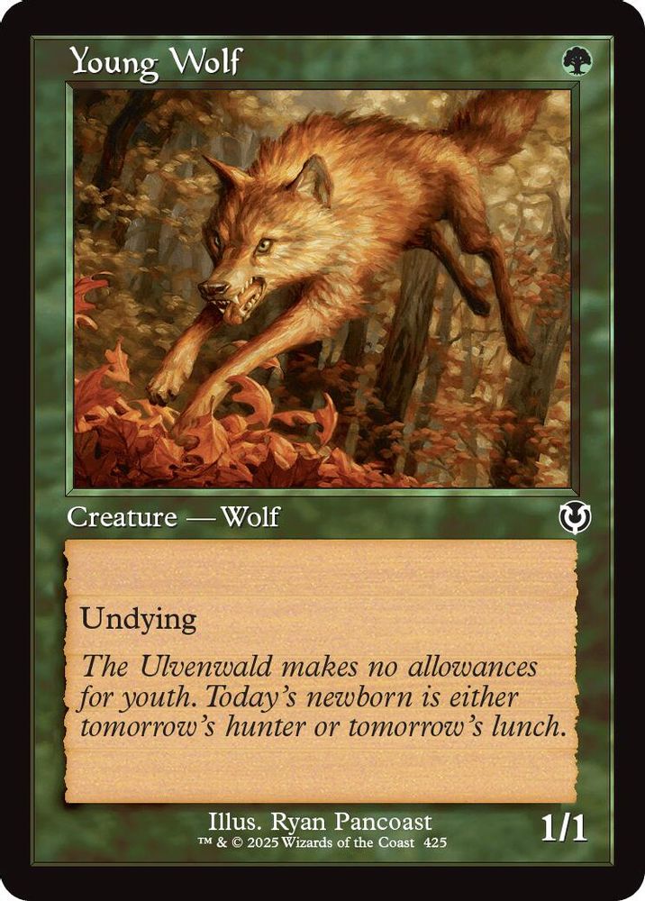 Young Wolf (Retro Frame) · 425 · Innistrad Remastered · Foil