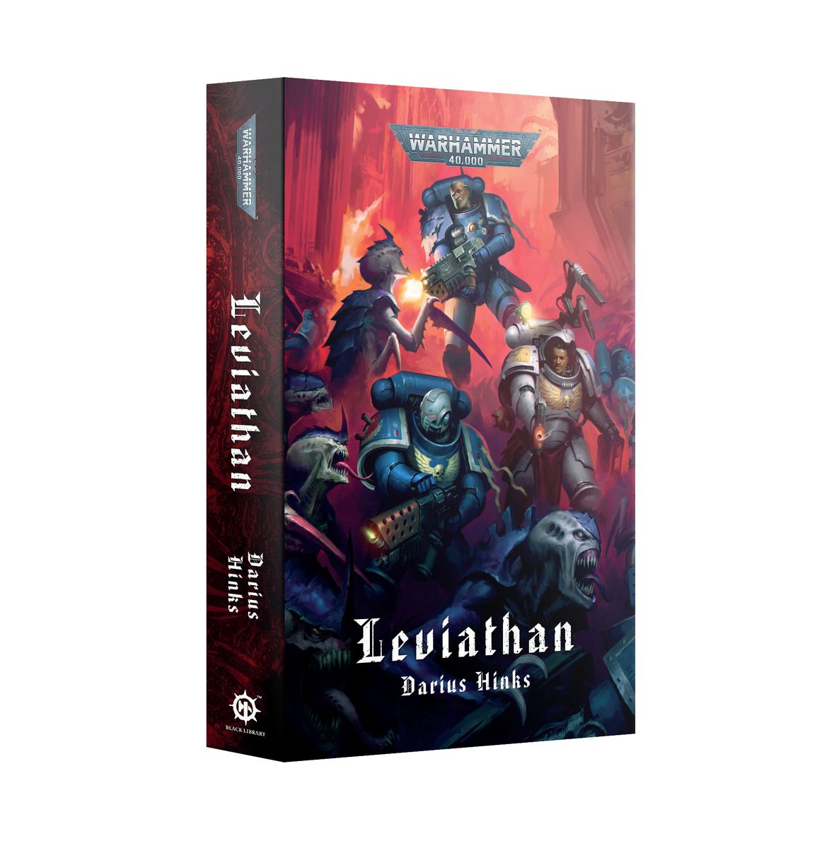 Leviathan (Paperback) - Paperback book with dark fantasy artwork featuring armored warriors and a monstrous creature, titled Leviathan by Darius.