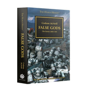 False Gods (Paperback) The Horus Heresy Book 2 - Paperback book False Gods The Horus Heresy Book 2 by Graham McNeill with dark sci-fi artwork of armored soldiers on cover.