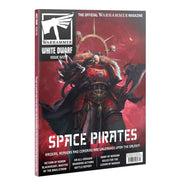 White Dwarf: Issue 522 (PREORDER) - Warhammer White Dwarf magazine Issue 522 with dark red cover featuring armored space pirate warrior holding a weapon against