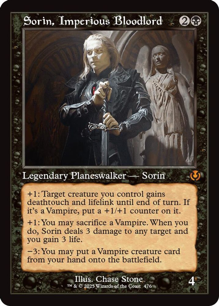 Sorin, Imperious Bloodlord (Retro Frame) · 476 · Innistrad Remastered · Non-foil