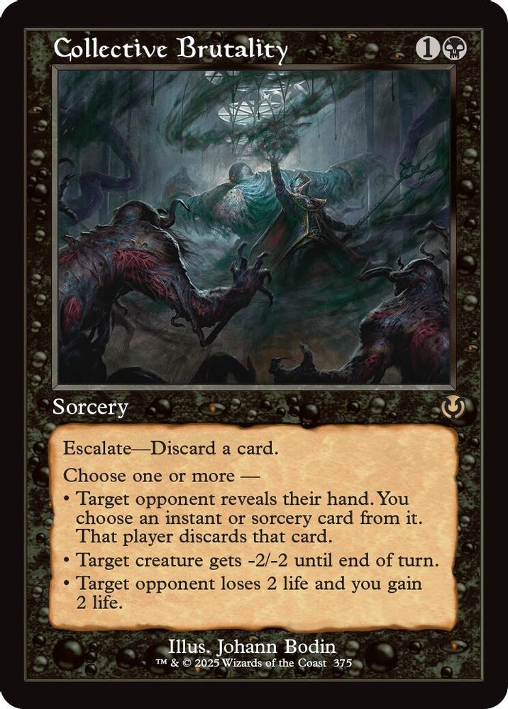 Collective Brutality (Retro Frame) · 375 · Innistrad Remastered · Non-foil