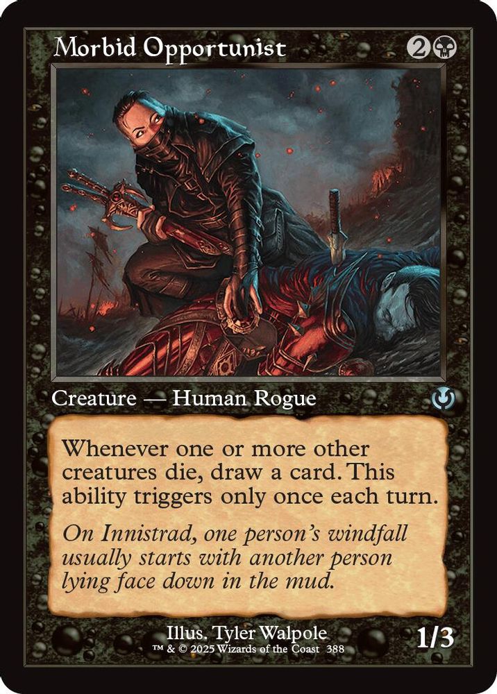 Morbid Opportunist (Retro Frame) · 388 · Innistrad Remastered · Non-foil