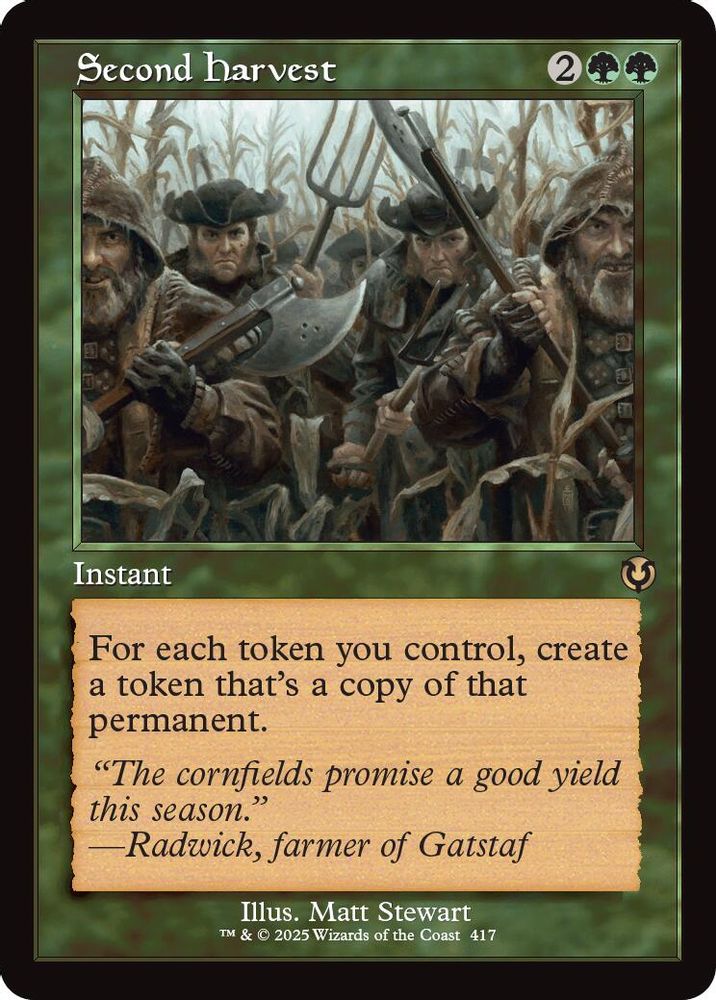 Second Harvest (Retro Frame) · 417 · Innistrad Remastered · Non-foil