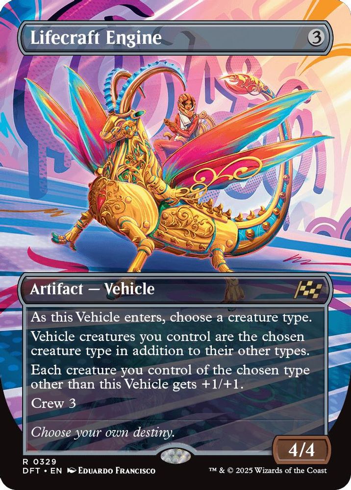 Lifecraft Engine (Borderless) · 329 · Aetherdrift · Non-foil