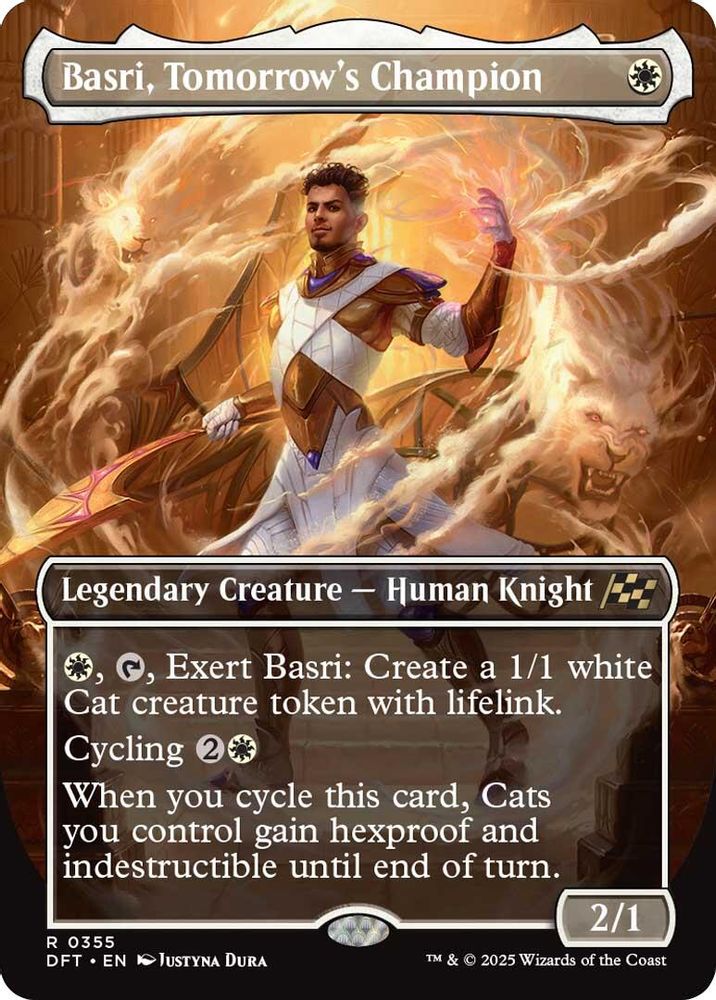 Basri, Tomorrow's Champion (Borderless) · 355 · Aetherdrift · Non-foil