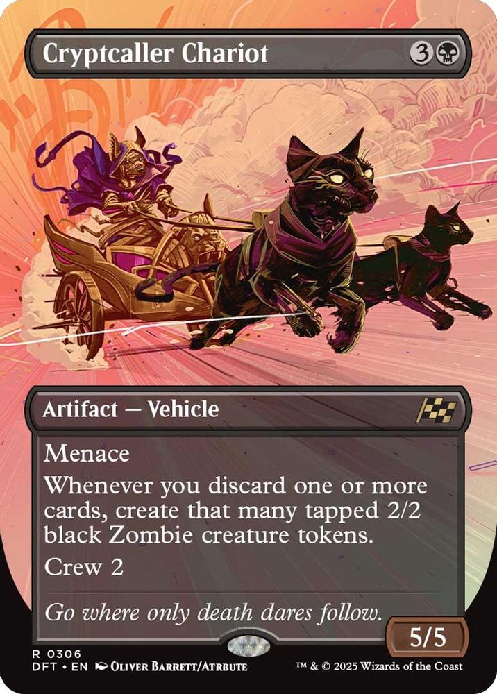 Cryptcaller Chariot (Borderless) · 306 · Aetherdrift · Foil