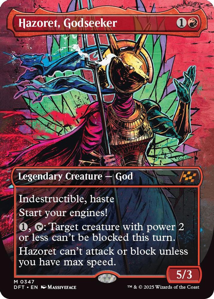 Hazoret, Godseeker (Borderless) · 347 · Aetherdrift · Non-foil
