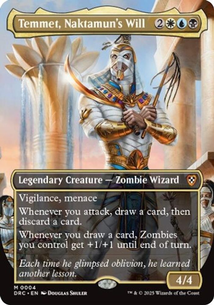 Temmet, Naktamun's Will (Borderless) · 4 · DRC · Non-foil
