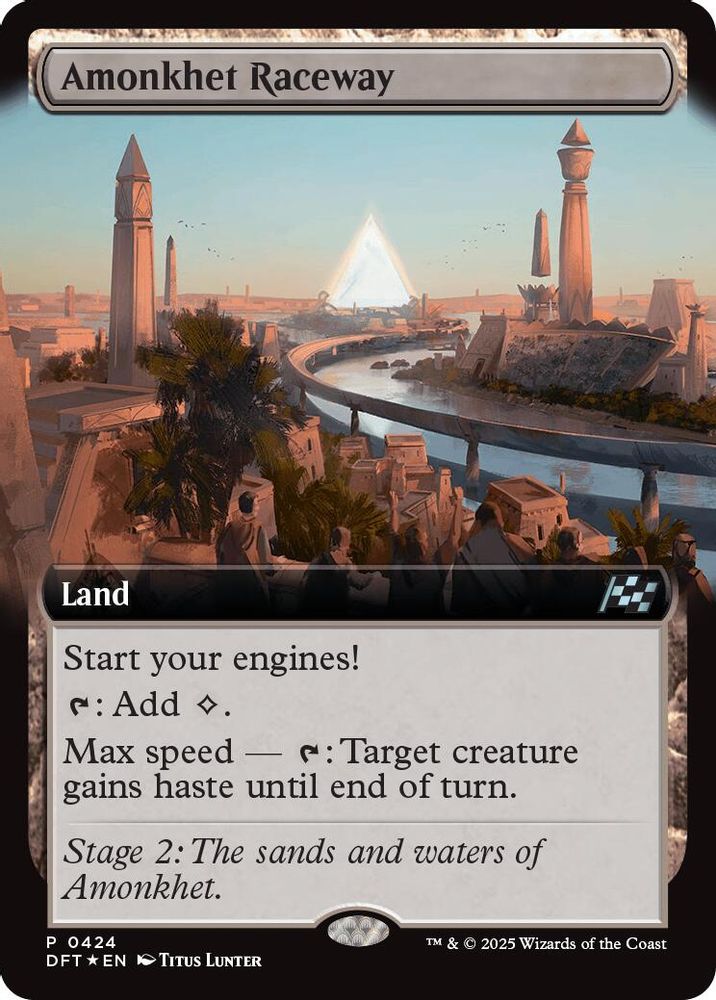 Amonkhet Raceway (Extended Art) · 424 · Aetherdrift · Foil