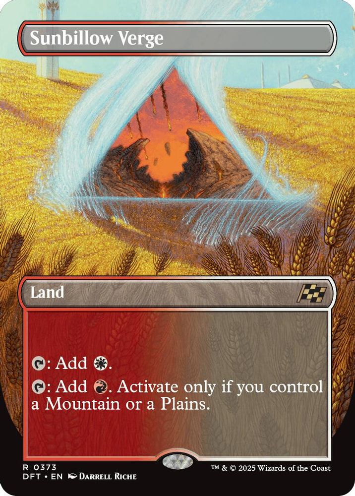 Sunbillow Verge (Borderless) · 373 · Aetherdrift · Non-foil