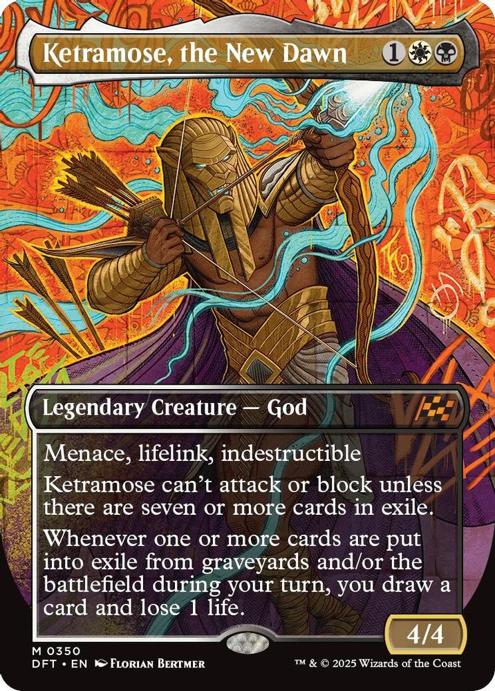 Ketramose, the New Dawn (Borderless) · 350 · Aetherdrift · Non-foil