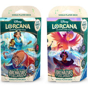 Lorcana TCG: Archazia's Island Starter Deck - 2 Pack - Disney Lorcana trading card game Archazia's Island starter decks featuring fantasy artwork with characters and magical.
