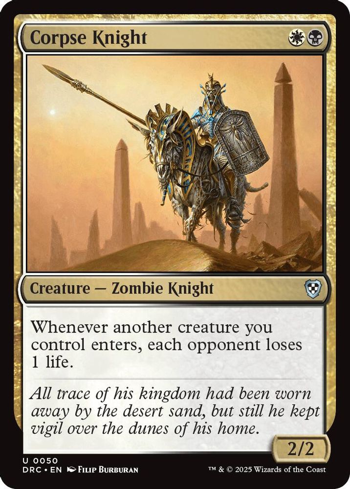 Corpse Knight · 50 · DRC · Non-foil